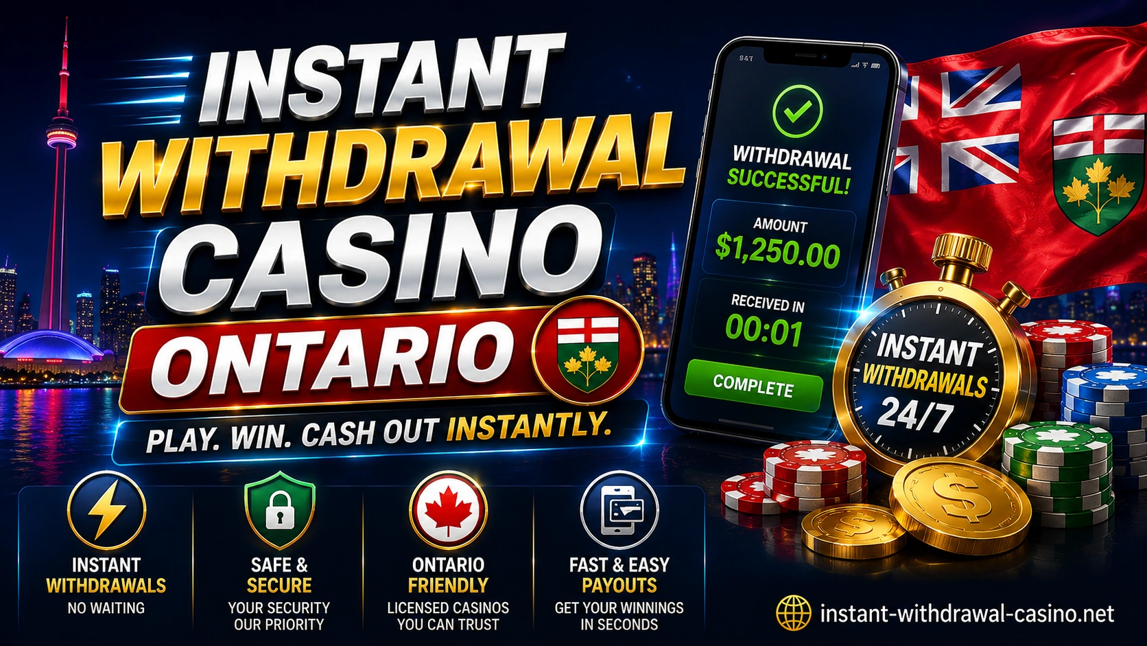 Instant Withdrawal Casino Ontario