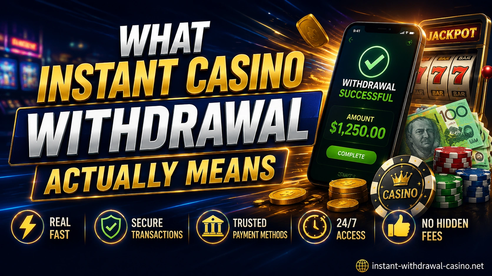 What Instant Casino Withdrawal Actually Means