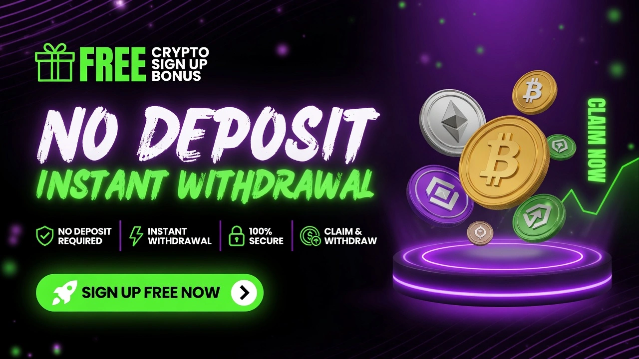 Free Crypto Sign Up Bonus No Deposit Instant Withdrawal: Too Good to Be True?